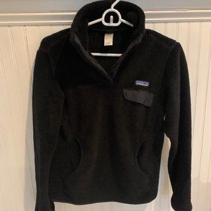 Patagonia Black re-tool snap-t Fleece womens S
